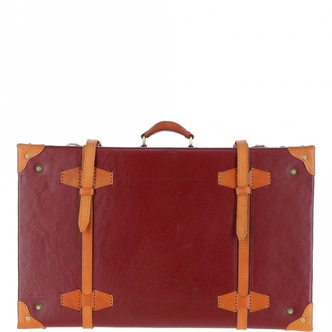 Ashwood Vintage Leather Trunk Red: VIN-22
