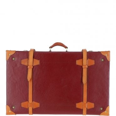 Ashwood Vintage Leather Trunk Red: VIN-22