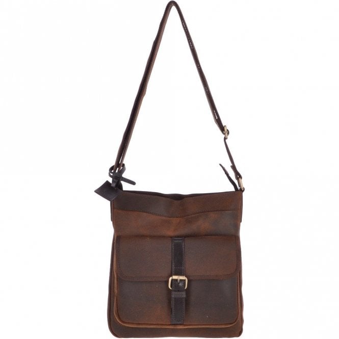 Ashwood Vintage Oily Hunter Leather Travel Bag Brown : Doug