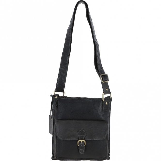 Ashwood Vintage Small Leather Shoulder Bag Grey: G20