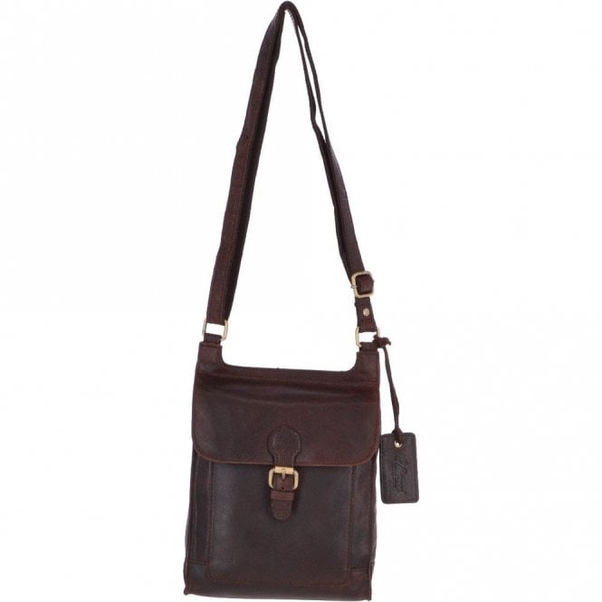Ashwood Vintage Small Leather Travel Shoulder Bag Brandy – G24