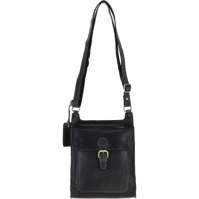 Ashwood Vintage Small Leather Travel Shoulder Bag Grey: G24