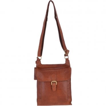 Vintage Small Leather Travel Shoulder Bag Honey Tan – G24