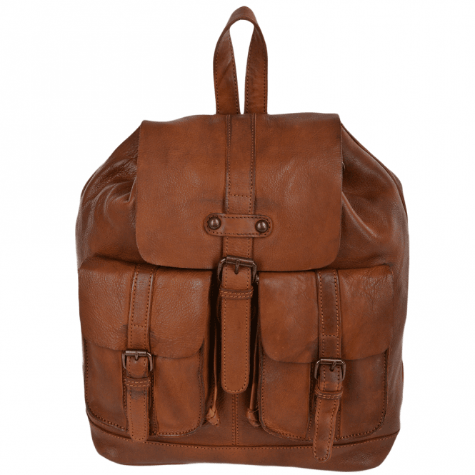 Ashwood Vintage Wash Leather Rucksack Rust : 7990