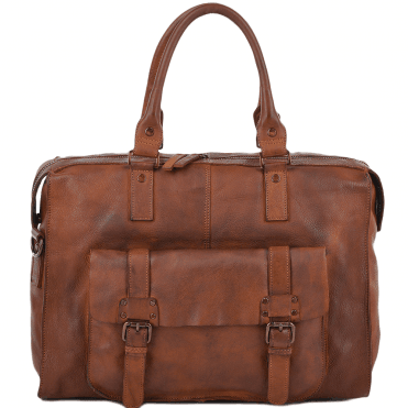 Vintage Weekend Leather Holdall Rust : 7997