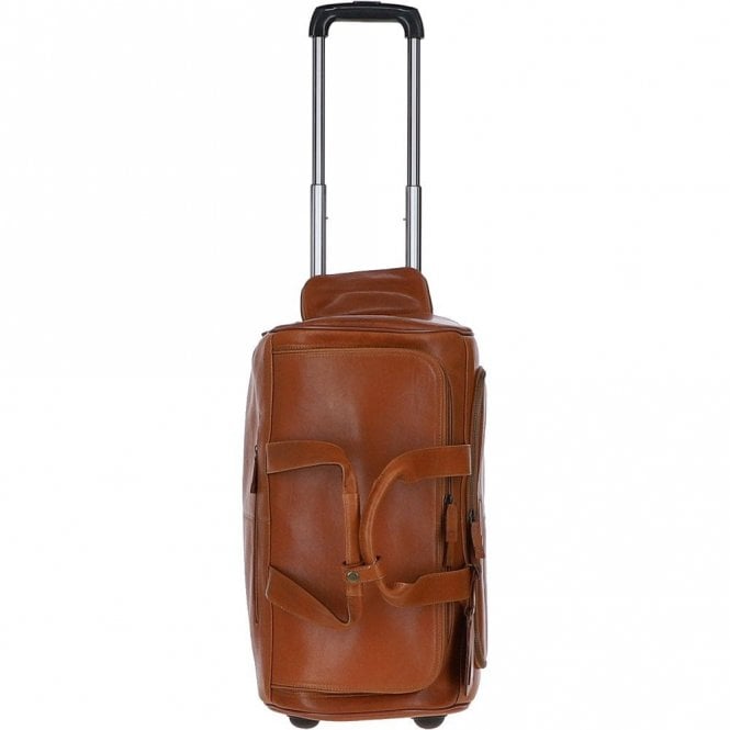 Ashwood Weekend Columbian Leather Travel Holdall Tan : 8146