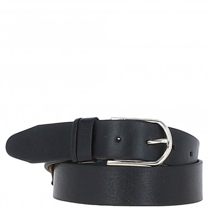 Ashwood Women's Fashion Leather Belt with Gold Metal Pin Buckle Black: LB-301