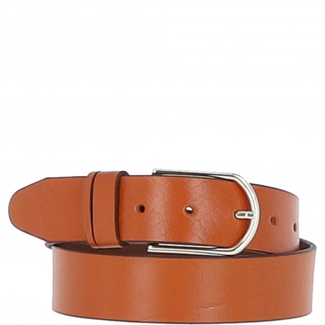 Ashwood Women's Fashion Leather Belt with Gold Metal Pin Buckle Tan: LB-301