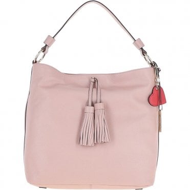 Ashwood Womens Leather Hobo Bag Peach Whip: J-10