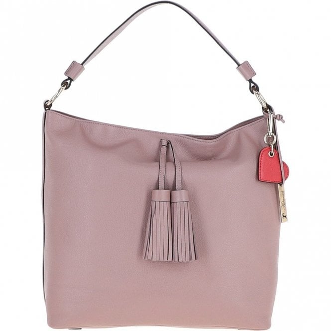 Ashwood Womens Leather Hobo Bag Wood Rose: J-10