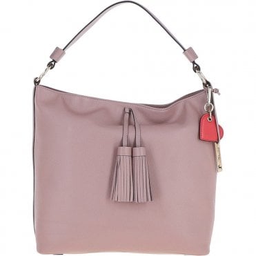 Ashwood Womens Leather Hobo Bag Wood Rose: J-10