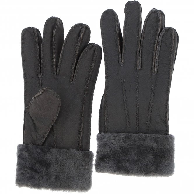 Ashwood Women's Suede Sheepskin Gloves Brown : DB906