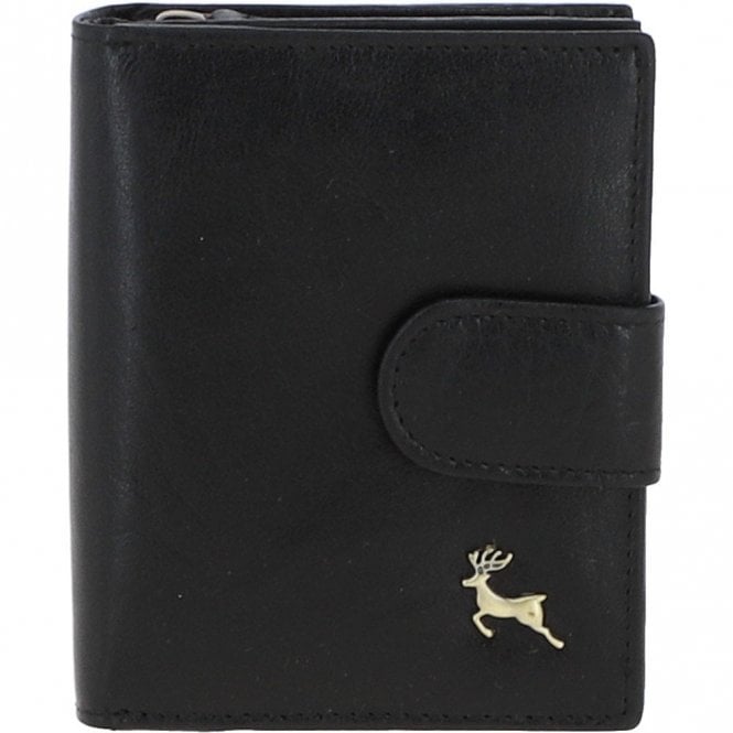 Ashwood Women's Vintage Wash Leather Wallet Purse Black : G-41