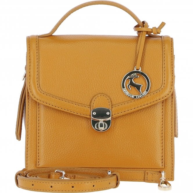 Ashwood Compact Handbag with Detachable Crossbody Strap Mustard: Y-54