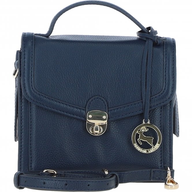 Ashwood Compact Handbag with Detachable Crossbody Strap Navy: Y-54