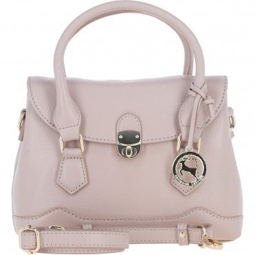 Elegant Ashwood Compact Handbag with Detachable Crossbody Strap Beige: Y-55