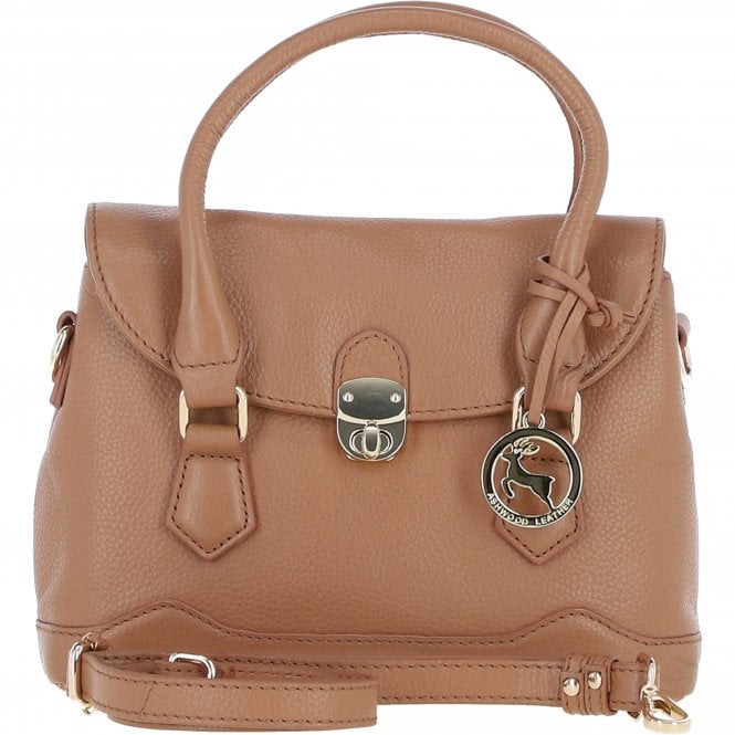 Ashwood Elegant Compact Handbag with Detachable Crossbody Strap Butterscotch: Y-55
