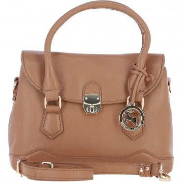 Elegant Ashwood Compact Handbag with Detachable Crossbody Strap Butterscotch: Y-55
