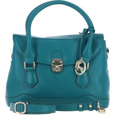 Elegant Ashwood Compact Handbag with Detachable Crossbody Strap Green: Y-55
