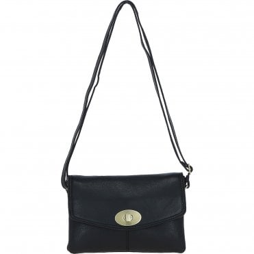 Elegant Ashwood Leather Crossbody Bag Black: M-82