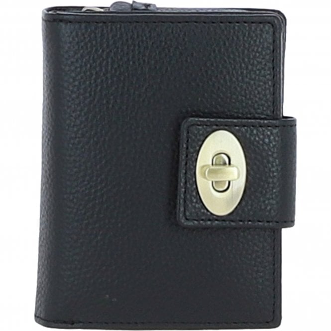 Ashwood Elegant Leather Purse Black: Y-60