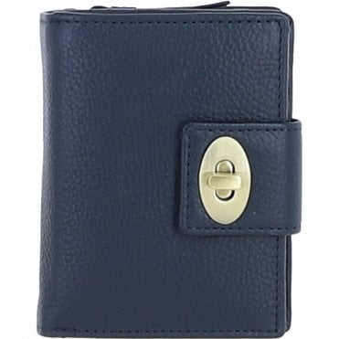 Elegant Ashwood Leather Purse Navy: Y-60