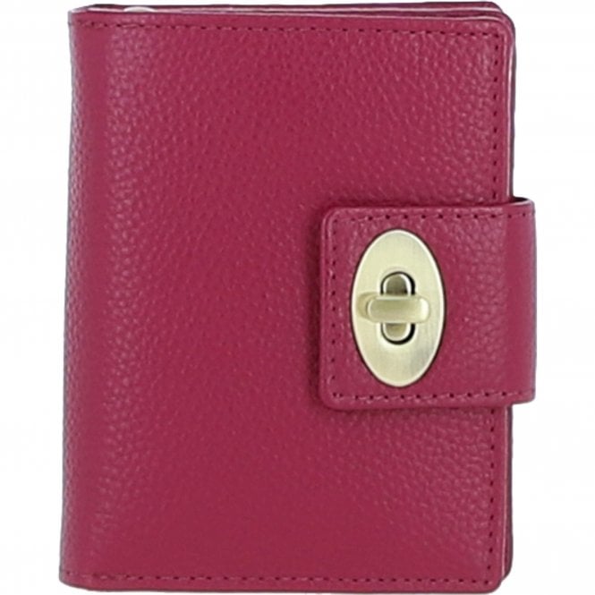 Ashwood Elegant Leather Purse Raspberry: Y-60