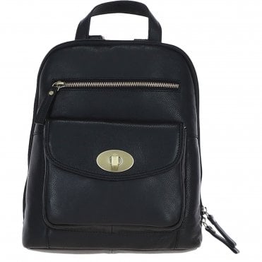 Exquisite Ashwood Leather Backpack Black: M-85