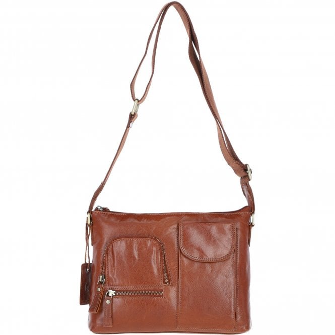 Ashwood Exquisite Leather Cross Body Bag for Women Honey: G-17