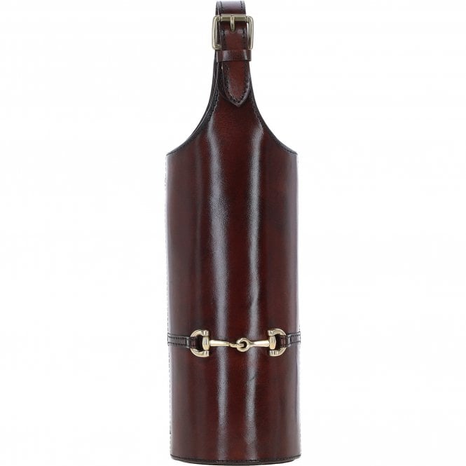 Ashwood Exquisite 's Genuine Leather Wine Bottle Holder Chestnut:LF-128