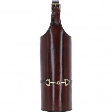 Exquisite Ashwood's Genuine Leather Wine Bottle Holder Chestnut:LF-128