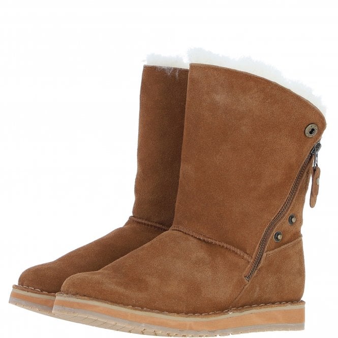 Fenland Ladies Sheepskin Boots Chestnut: Tiffany-Boots