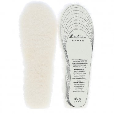Fenland Ladies Sheepskin Insoles Natural