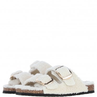 Fenland Ladies Sheepskin Slippers Beige: Brittany