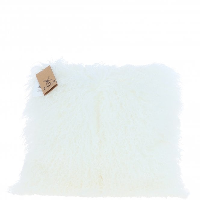 Fenland Sheepskin Cushion Bleached: FF-Tibetan