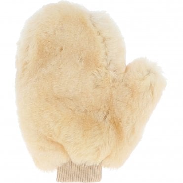Sheepskin Thumb Washing Mitt/Glove Natural: FF-WM