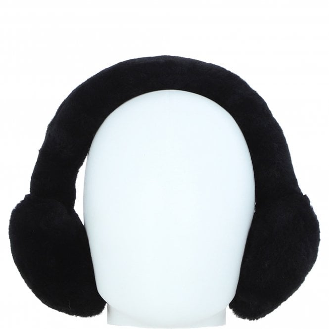 Fenland Sheepskin Winter Earmuffs Black: FEN-209