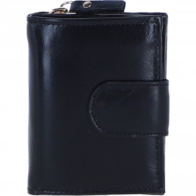 Ashwood Ladies Leather RFID Protected Purse in Black: C-70