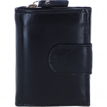Ladies Ashwood Leather RFID Protected Purse in Black: C-70