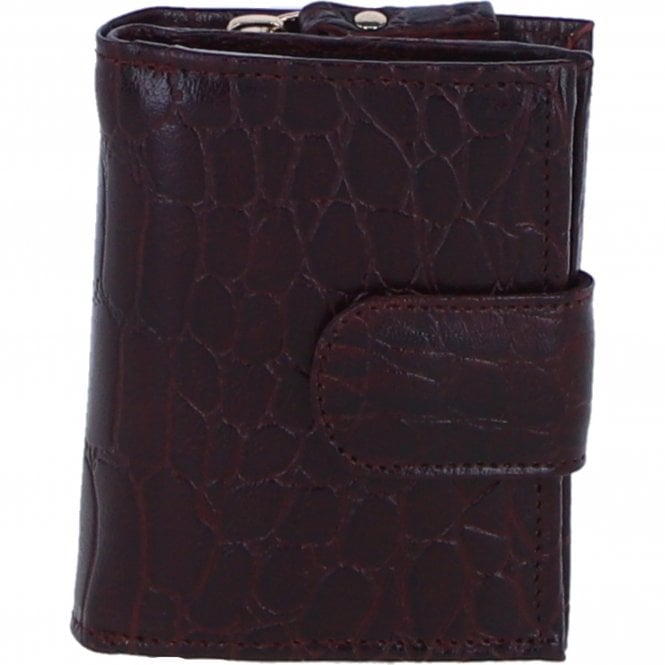 Ashwood Ladies Leather RFID Protected Purse in Bordo: C-70