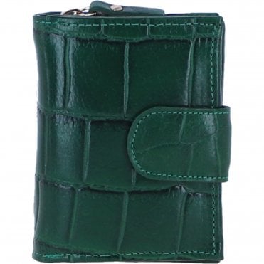 Ladies Ashwood Leather RFID Protected Purse in Green: C-70