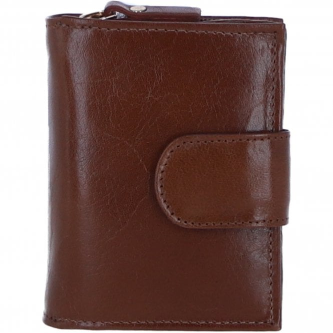 Ashwood Ladies Leather RFID Protected Purse in Tan: C-70