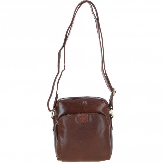 Ashwood Mens Elegant Leather Messenger Bag Chestnut Tan: T-79