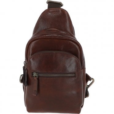 Small Ashwood Hi Veg Leather Sling Bag Tempo Brown : 8147