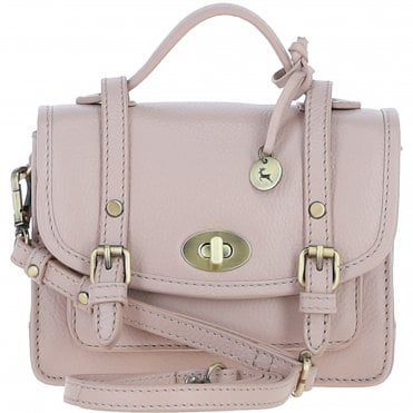 Stylish Ashwood Leather Small Satchel Bag Beige: Y-61