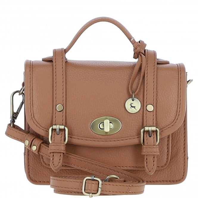 Ashwood Stylish Leather Small Satchel Bag Butterscotch: Y-61