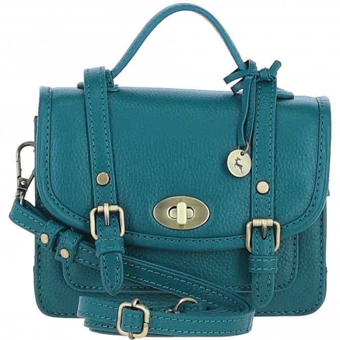 Ashwood Stylish Leather Small Satchel Bag Green: Y-61