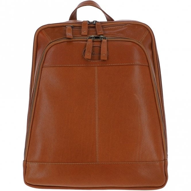 Ashwood Unisex Hi Veg Leather Backpack Tempo Tan : 8144